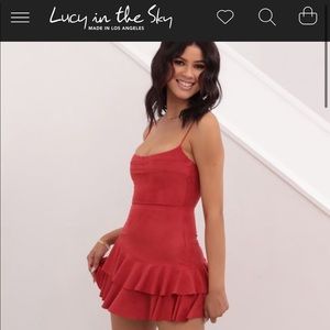 Lucy in the ruffle dress